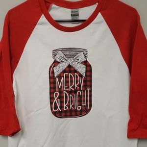 Christmas Baseball Tee